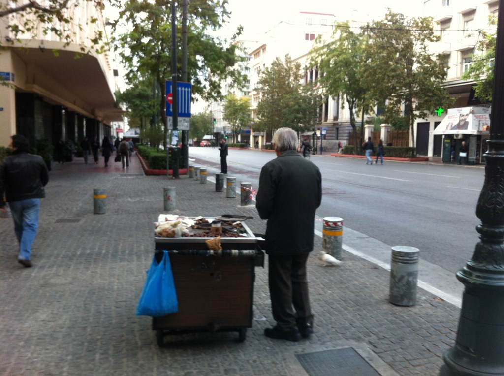 urban travel tales, Athens city center silences