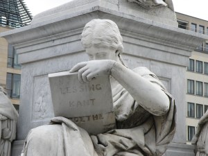 urban travel tales, Berlin, statue by Reihold Begas, Gendarmenmarkt square