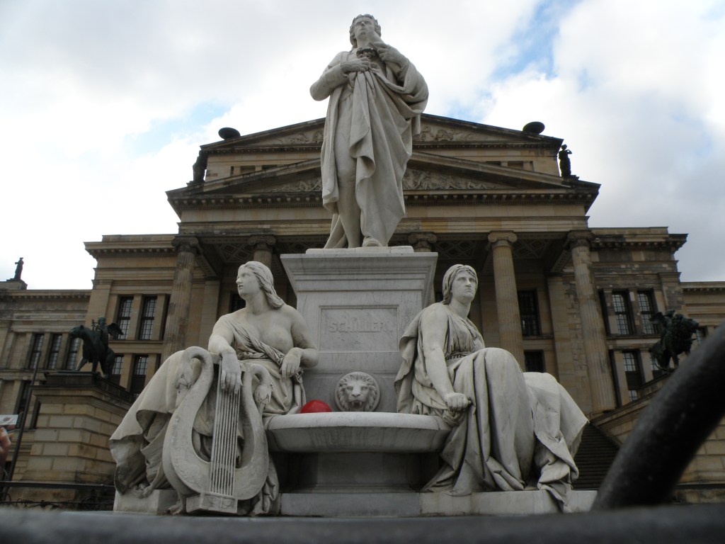 urban travel tales, Berlin,Schiller's statue Gendarmenmarkt Square