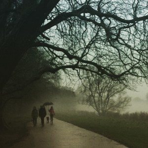 Richmond, riverside, fog, UK